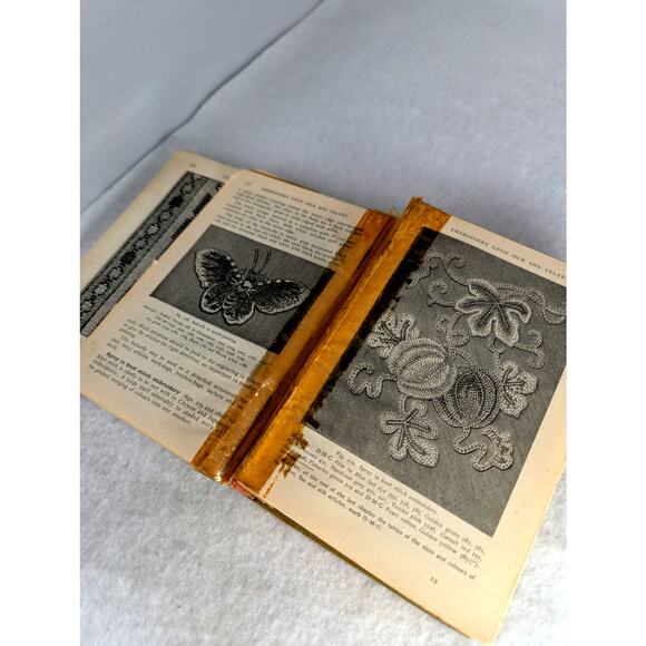 Encyclopedia 0f Needlework Dillmont needs rebinding c1900.Has inscription - Picture 4 of 9